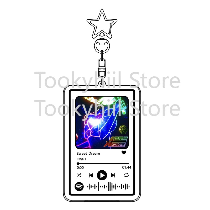 Popolare 26 brani Alien Stage Music Portachiavi Colonna sonora originale LUKA Accessorio per donna Ciondolo per borsa Playlist Codice Keying Fans Regalo