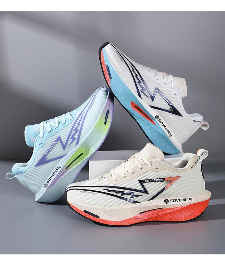 Scarpe da corsa Carbon Board Specialità Maratona Uomo Sport Traspirante Leggero Donna Comodo Atletico Scarpe da ginnastica antiscivolo
