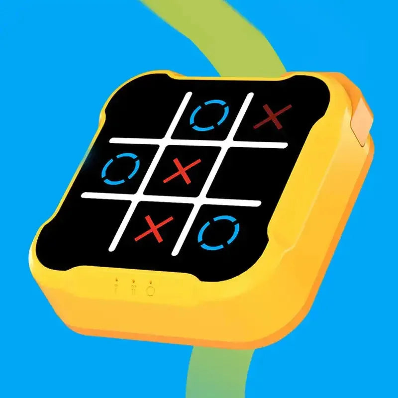 Tic-Tac-Toe Board Gioco elettronico multifunzionale Gioco da tavolo educativo Montessori Scacchi Set di scacchi portatile per adulti e bambini