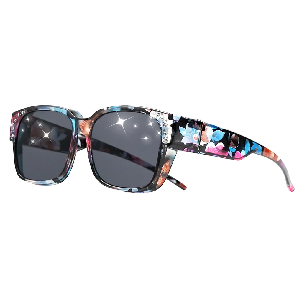 Oversized Square Fashion Sunglasses - Decorative Lenses for Fashion & Style, Stylish Eyewear, Elegant Eyewear