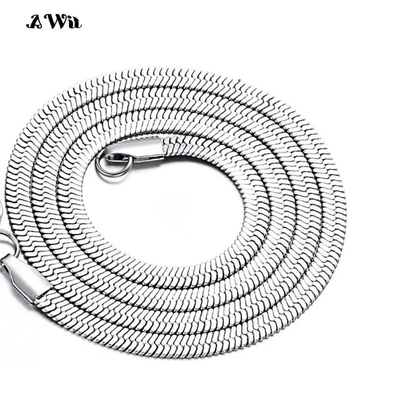 Collana da donna con catena a serpente unisex di moda calda Collana girocollo in acciaio inossidabile a spina di pesce Collana a catena color oro argento Gioielli da donna