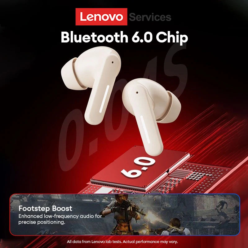 Nuovo Lenovo LE209 Aggiornamento Wireless Bluetooth 6.0 Auricolare con cancellazione del rumore Cuffie sportive 30H Batteria a lunga durata Cuffie con microfono