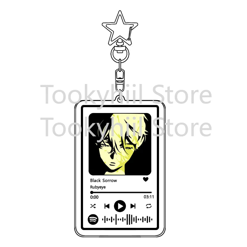 Popolare 26 brani Alien Stage Music Portachiavi Colonna sonora originale LUKA Accessorio per donna Ciondolo per borsa Playlist Codice Keying Fans Regalo