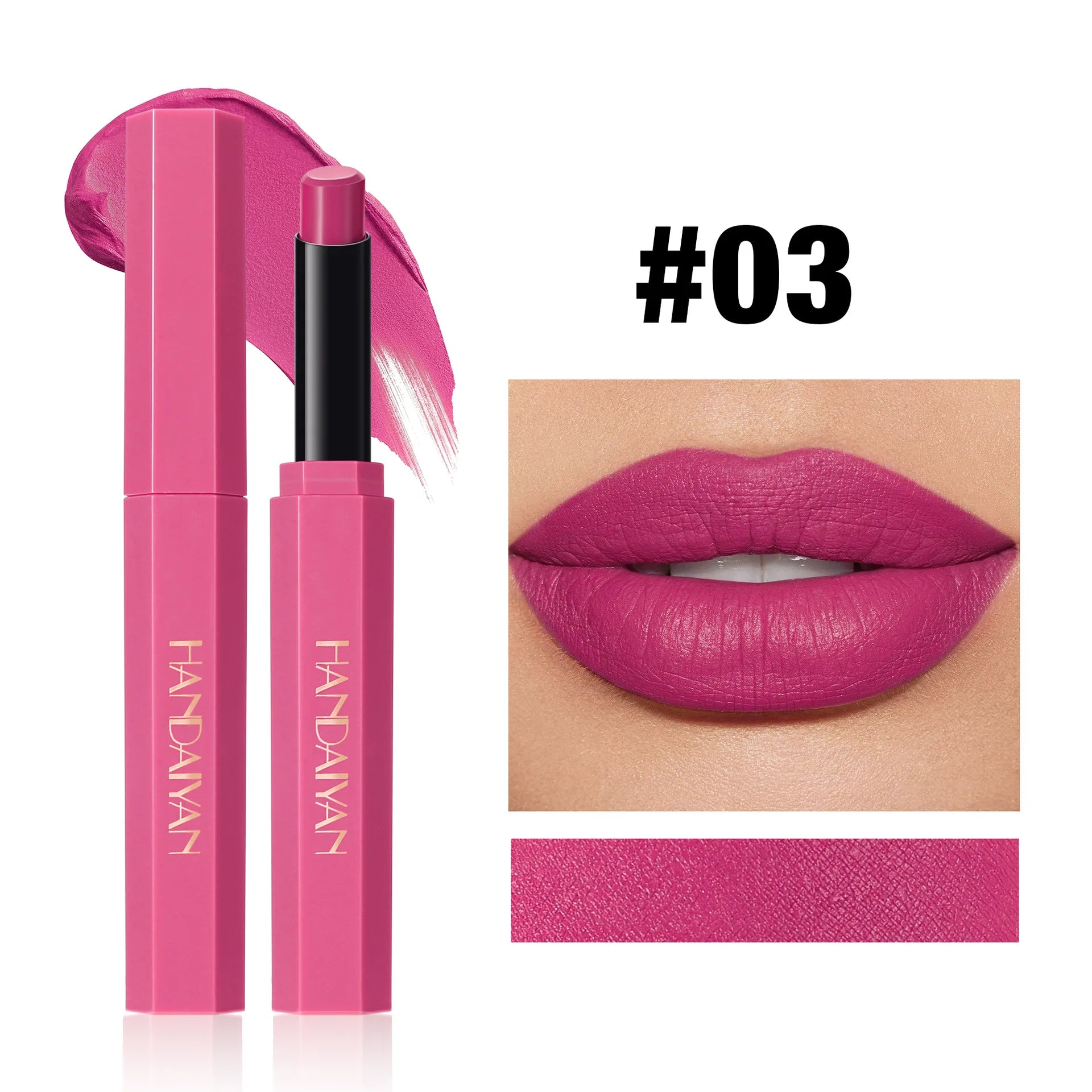 6 Colors Matte Lipstick Long-Lasting Non-Stick Cup Waterproof Nude Deep Red Lipstick Sexy Red Velvet Lip Gloss Women Makeup