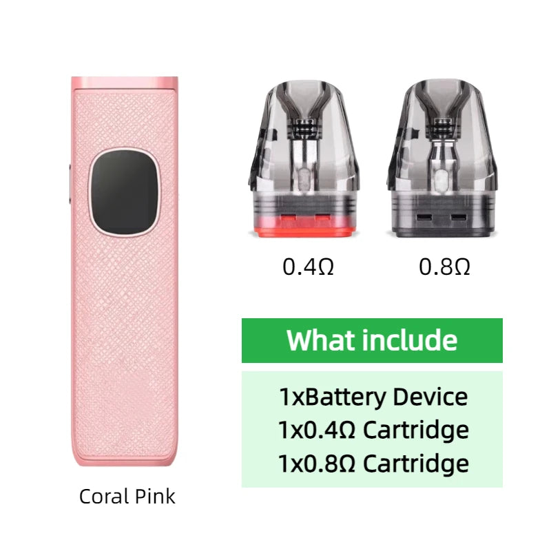 Dispositivo con Batteria per OXVA Xlim Pro 2 1300mAh/Nexlim 1500mAh con Kit Due Cartucce per Cartucce da 0.4/0.6/0.8/1.2ohm 2/3/4ml