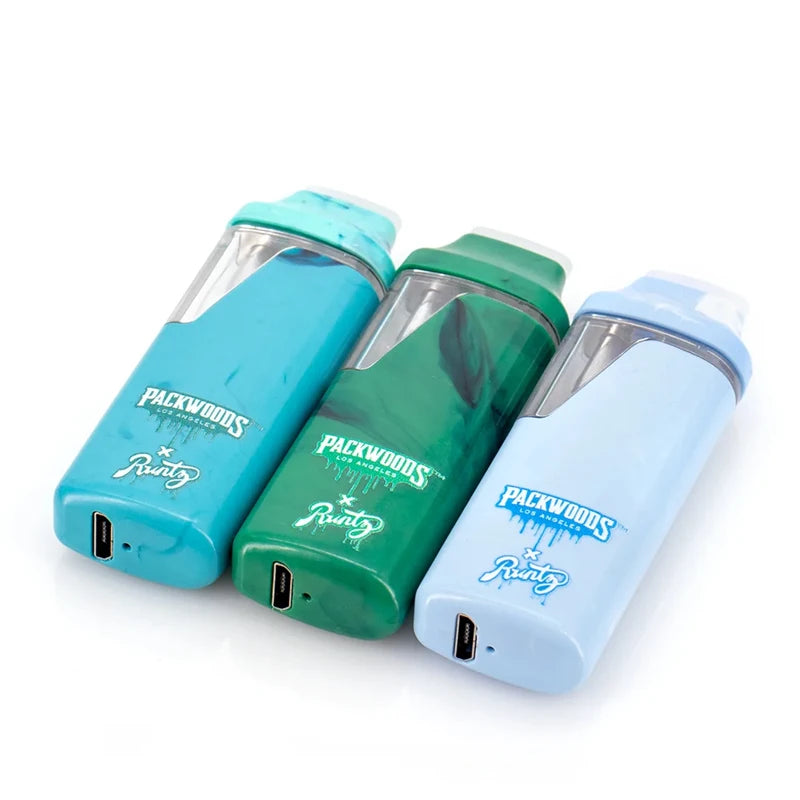 Confezione regalo Packwoods X Runtz 1.0ml e Muha Meds 2.0ml Vape Pen 380mah Cartuccia vuota Sigarette elettroniche ricaricabili Vaporizzatore