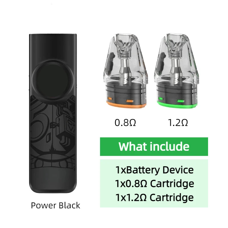 Dispositivo con Batteria per OXVA Xlim Pro 2 1300mAh/Nexlim 1500mAh con Kit Due Cartucce per Cartucce da 0.4/0.6/0.8/1.2ohm 2/3/4ml