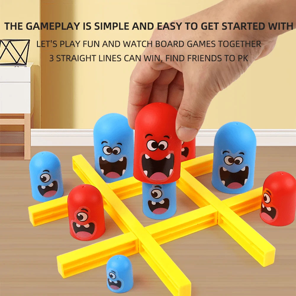 Divertenti giochi da tavolo da tavolo Tic Tac Toe Intellettuale Grande mangiare Piccoli scacchi Interattivi Multigiocatore Giochi di società Giocattoli per bambini Adulti