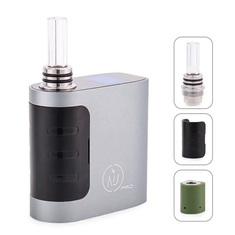 Vaporizzatore originale NIU PRO Dry Herb Vape Batteria incorporata da 1400 mAh Display a LED Mod di controllo della temperatura Sigaretta elettronica