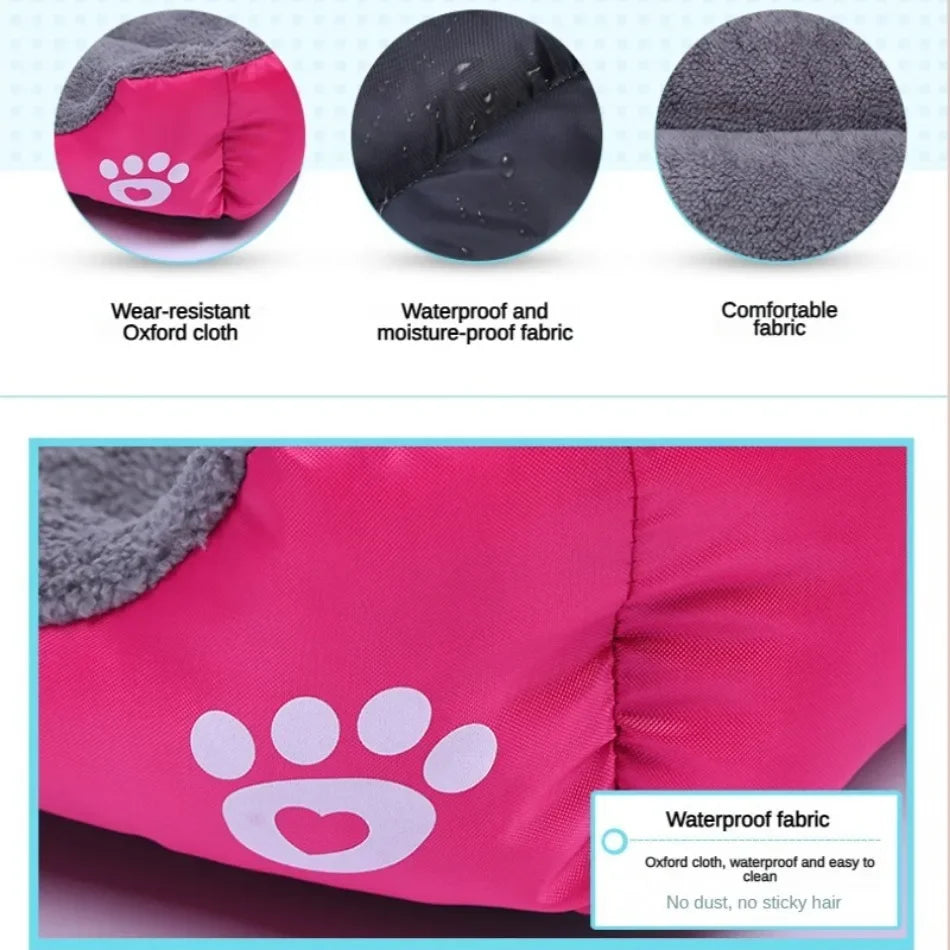 Morbido divano quadrato per cani di grandi dimensioni Cuscino elastico per casa per cani Inverno caldo Letto per cani medio Lavabile Cuccia per gatti Accessori per la casa