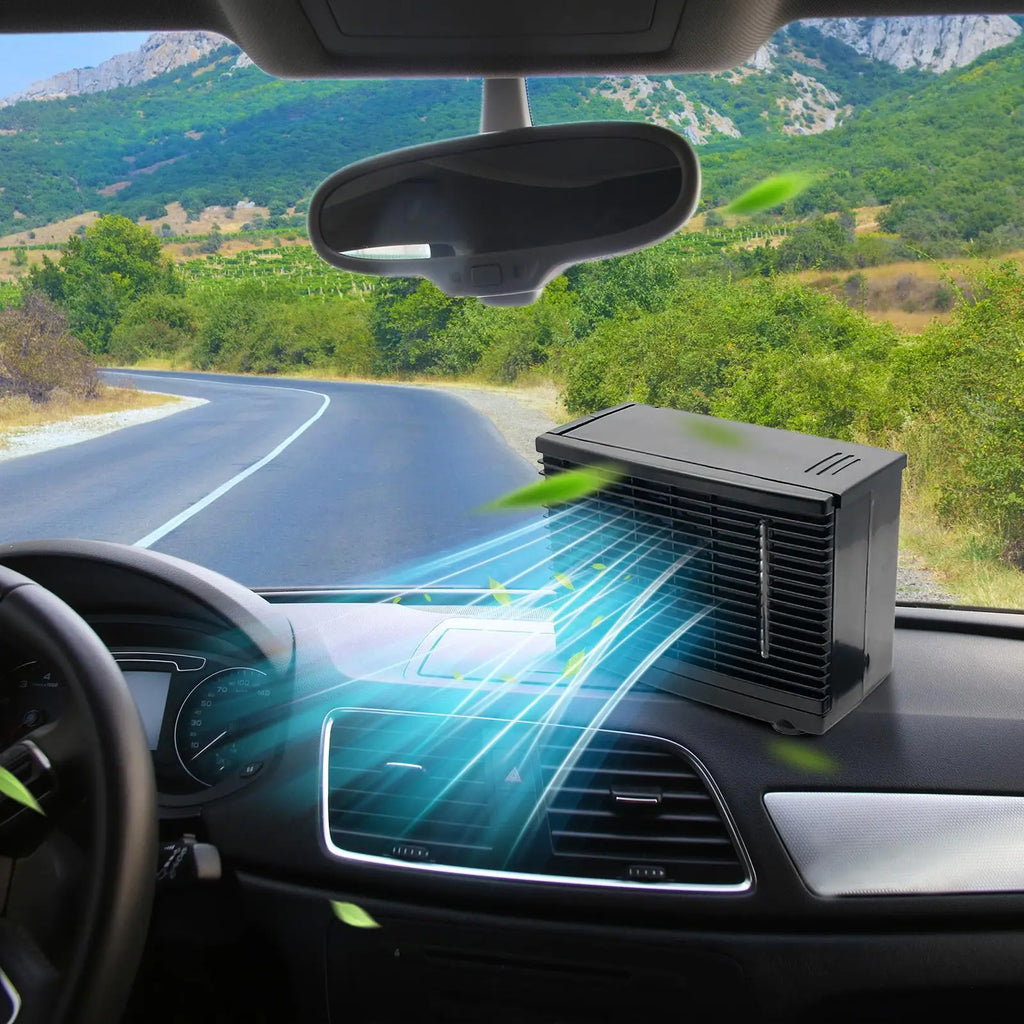 Condizionatori d'aria portatili per condizionatore d'aria per veicoli per auto Apparecchio di raffreddamento adesivo 12V con serbatoio dell'acqua per campeggio nel seminterrato