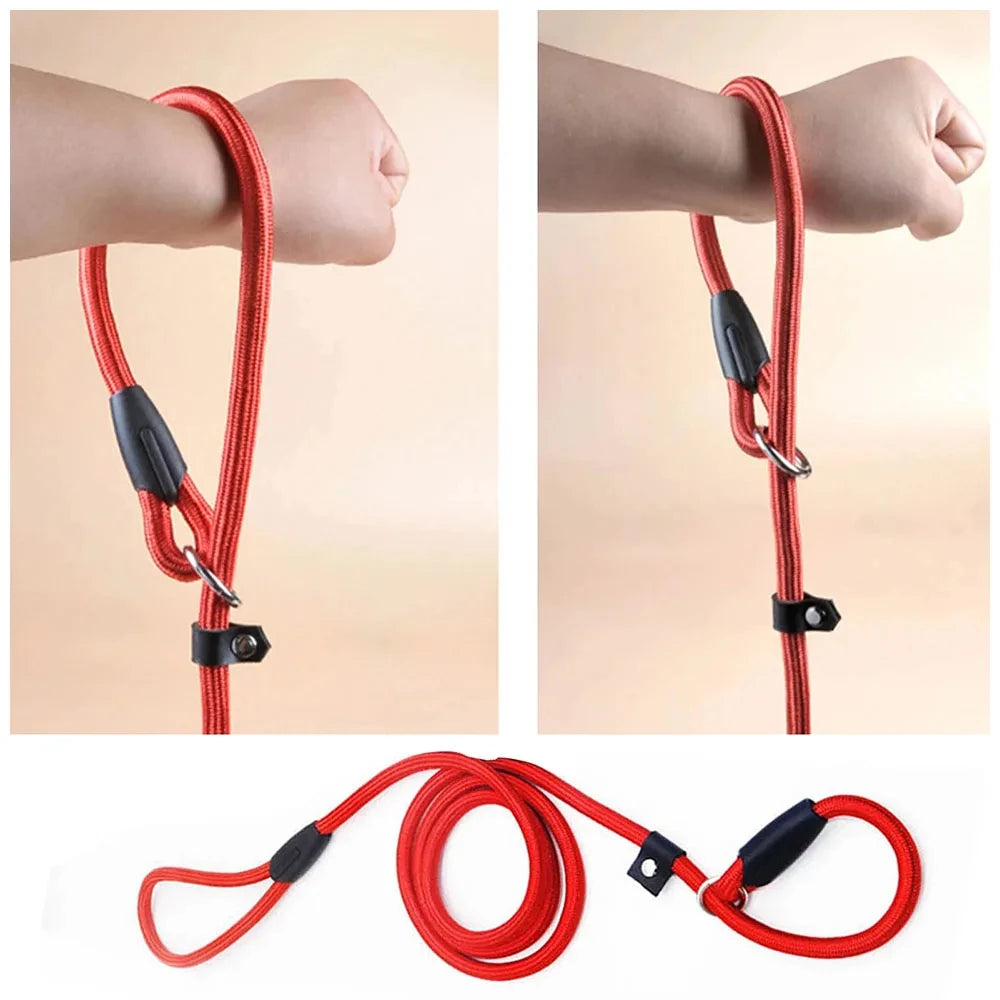 Dog Training Leash P Leash, Durable Nylon Material Heavy Duty, Anti-Pull Comfortable Sturdy Pet Traction Rope Pet Supply