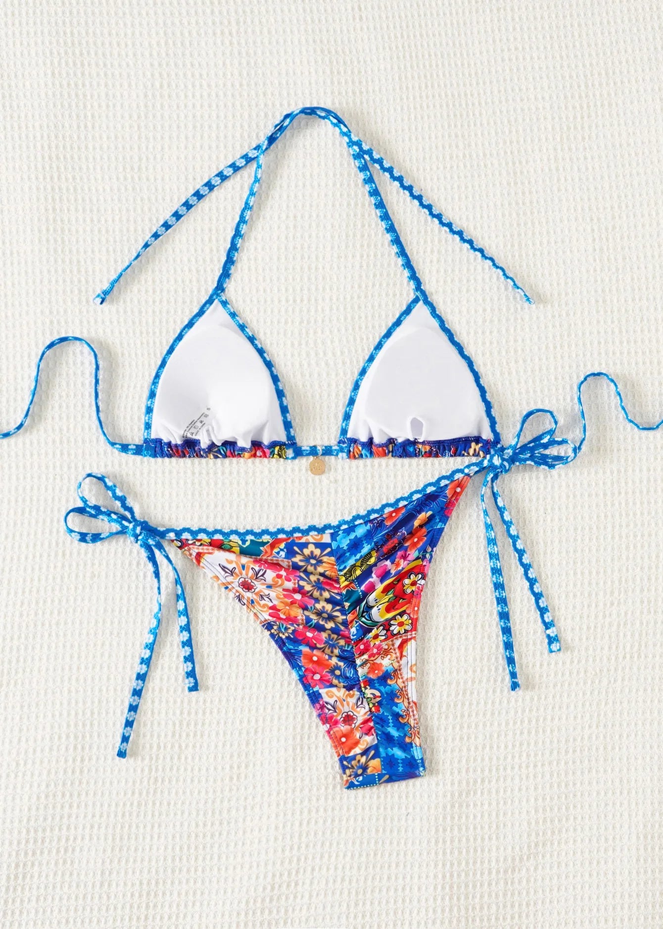 Nuovo Set Bikini Triangolo 2026 - Costume da Bagno Push-Up con Stampa Floreale e Slip Brasiliano