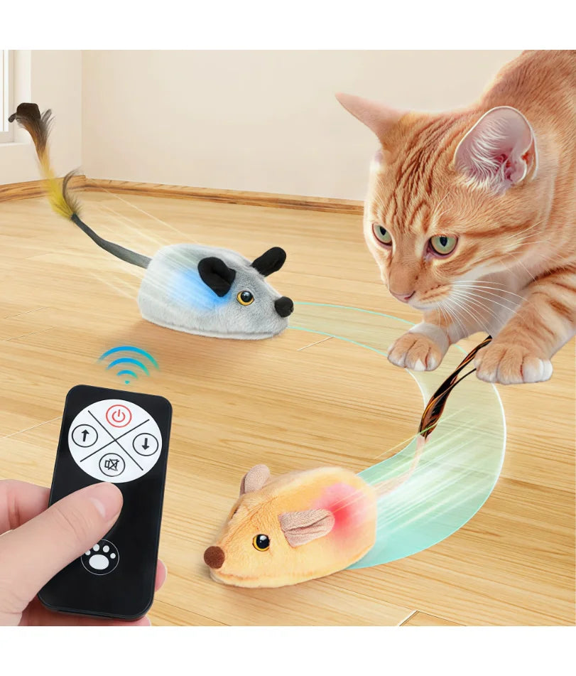 Giocattolo Interattivo Per Gatti Con Mouse Mobile Rilevamento Automatico USB