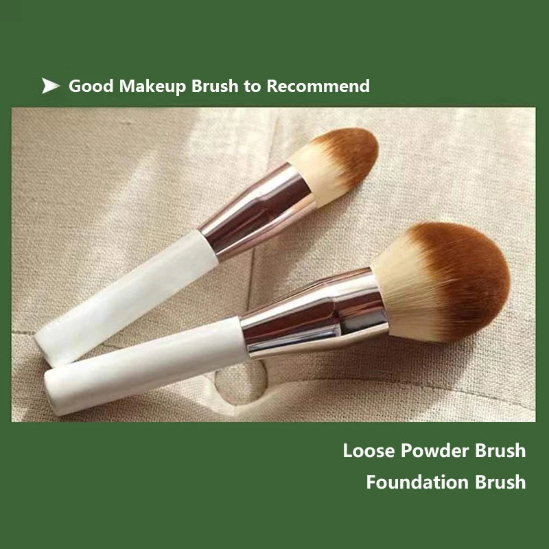 Pennello per fondotinta correttore in polvere sciolto BB Cream Pennelli per trucco viso Strumenti Cosmetici di bellezza professionali Brochas Capelli naturali