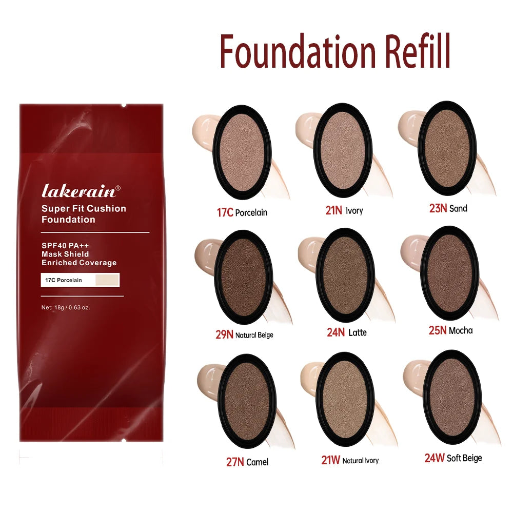 Ricarica per fondotinta con cuscino impermeabile Fondotinta ad alta copertura a lunga durata Trucco coreano Fondotinta CC Cream Tone Up Cream