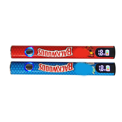 5-20 pezzi Backwoods 510 Batteria Vape Pen Display LCD Capacità 1100mAh Tipo-C 1.8V - 4.2V Sigaretta elettronica a tensione regolabile