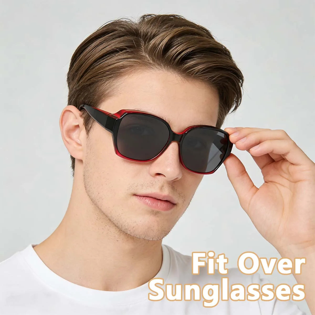 1/2/3PC Sunglasses Fit Over Glasses Polarized for Men Women, Wrap-Around Glasses UV400 Protection for Driving and Outdoor T01