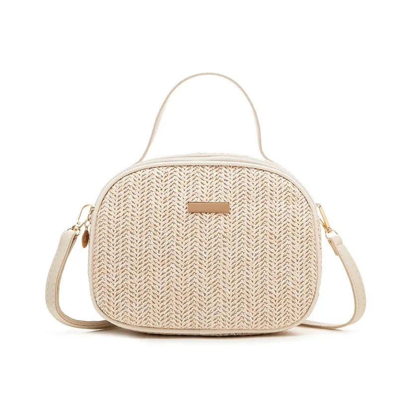 Borsa a Tracolla Mini Intrecciata Sweet Rainbow per Donne, Tendenza Moda Estate 2025, Borsa a Mano Singola a Tracolla, Forma Quadrata