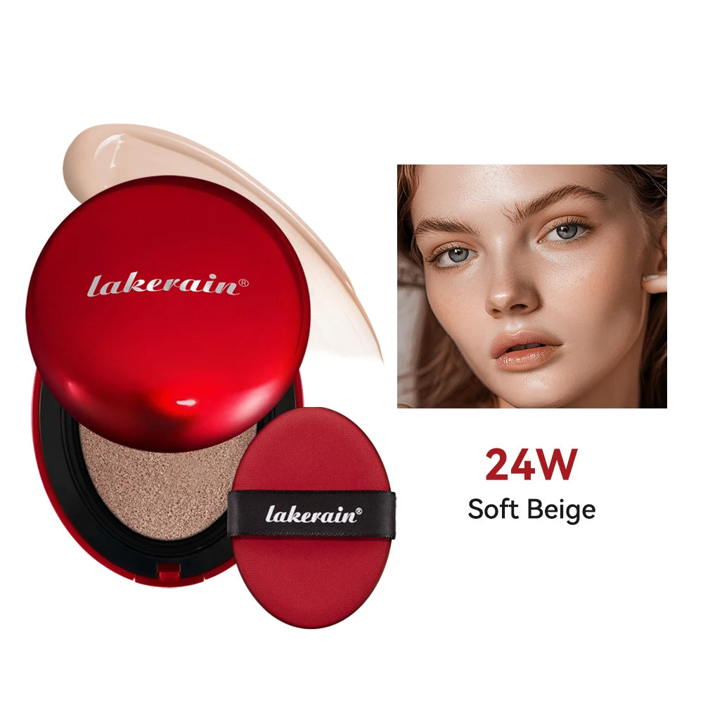 Lakerain Cushion Foundation Sunscreen Waterproof Long-lasting Brighten Foundation Cream Women Base Makeup Face Korean Cosmetics