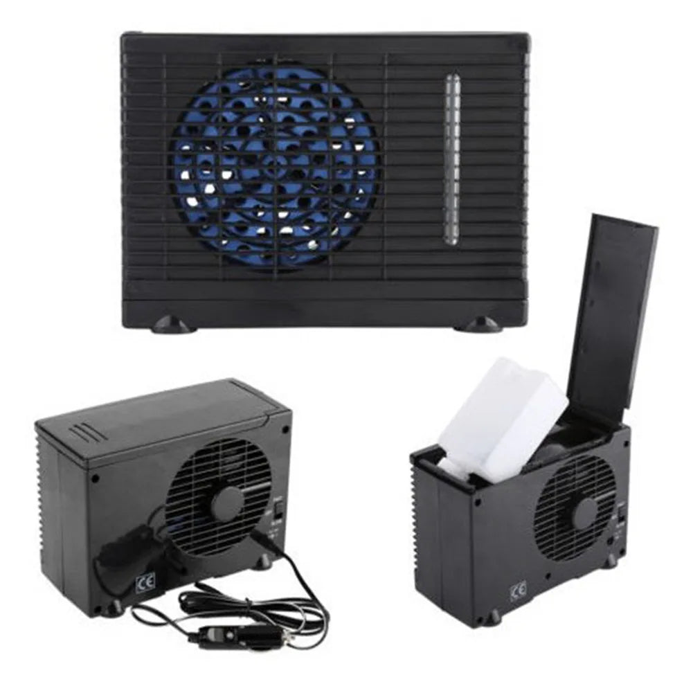 Condizionatore d'aria portatile per auto 12V regolabile 60W condizionatore d'aria per auto ventola di raffreddamento raffreddamento evaporativo per ghiaccio d'acqua