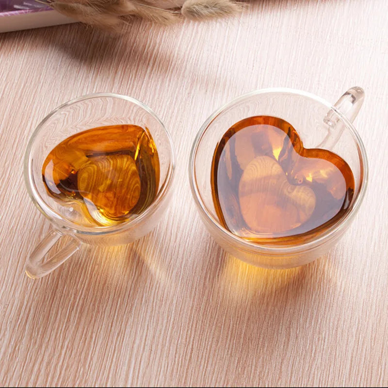 Tazza da caffè in vetro trasparente latte whisky tè birra doppio creativo resistente al calore Cocktail Vodka tazza da vino bicchiere bicchieri regalo