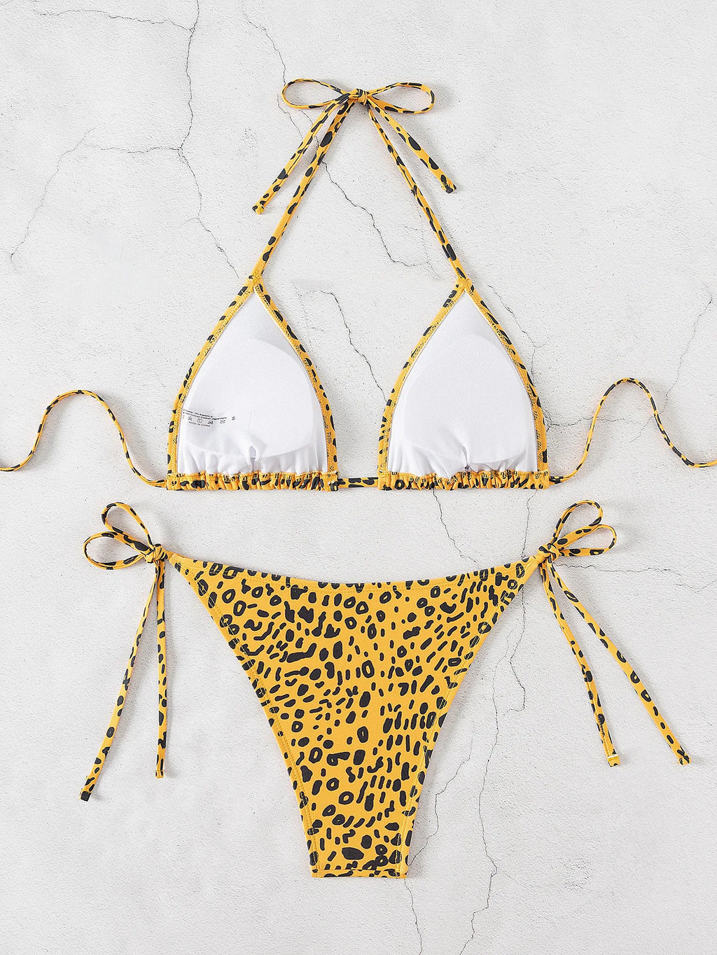 Nuovo Set Bikini Triangolo 2026 - Costume da Bagno Push-Up con Stampa Floreale e Slip Brasiliano