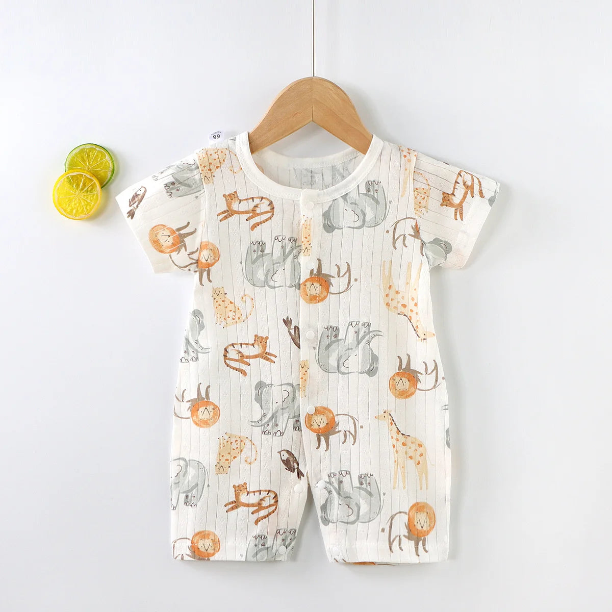 Tutine Neonato 2026 Nuove in Cotone Puro Estive per Bambini e Bambine, Pagliaccetti a Maniche Corte Sottili con Bretelle, Abbigliamento per Neonati