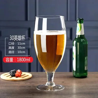 Bicchiere da birra di grande capacità Bicchieri da vino rosso per bar Bicchiere da eroe Bicchiere da champagne extra