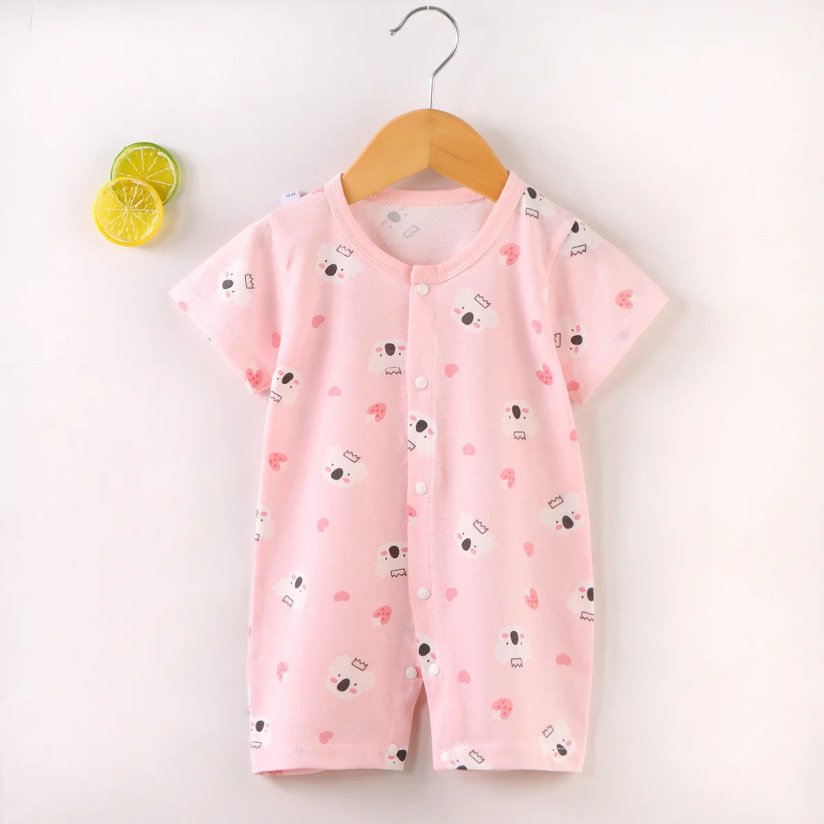 Tutine Neonato 2026 Nuove in Cotone Puro Estive per Bambini e Bambine, Pagliaccetti a Maniche Corte Sottili con Bretelle, Abbigliamento per Neonati