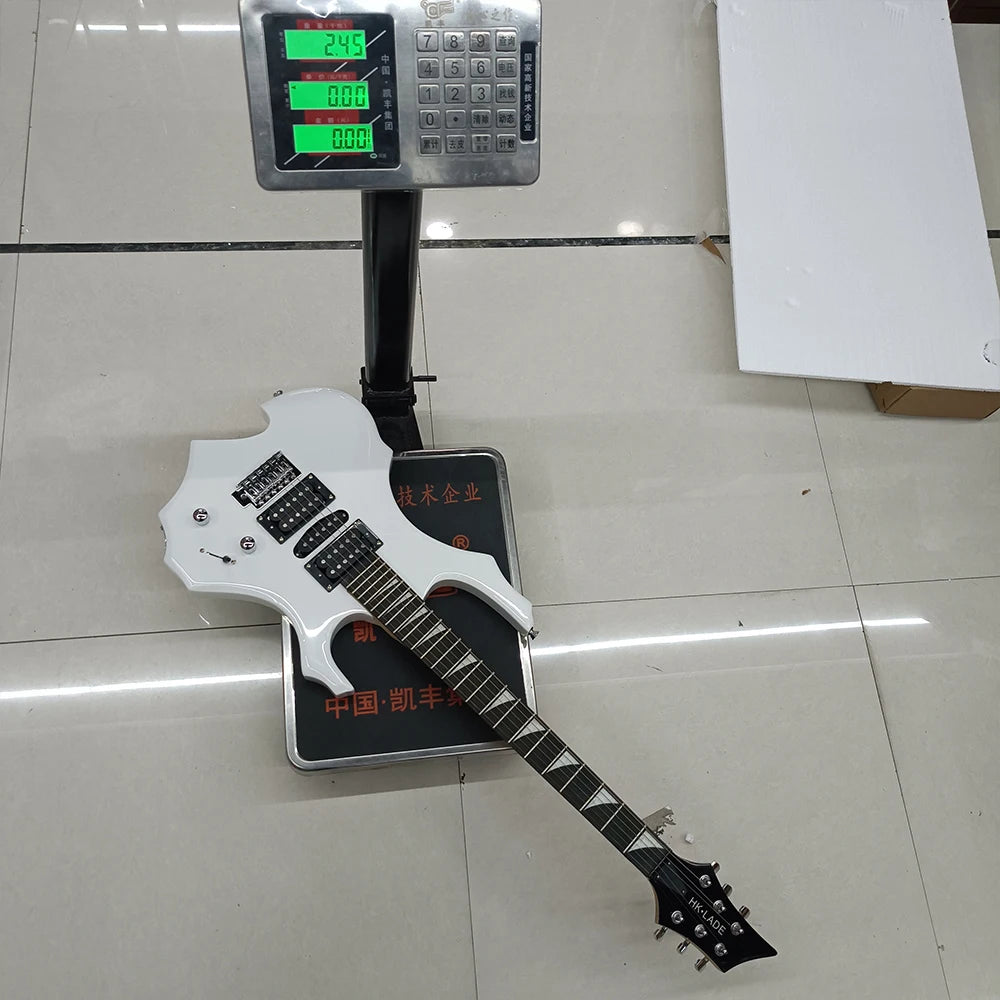 HK.LADE R-260 Chitarra elettrica a 6 corde 24 tasti Chitarra elettrica con corpo in acero Guitarra con borsa Amp Parti e accessori per chitarra