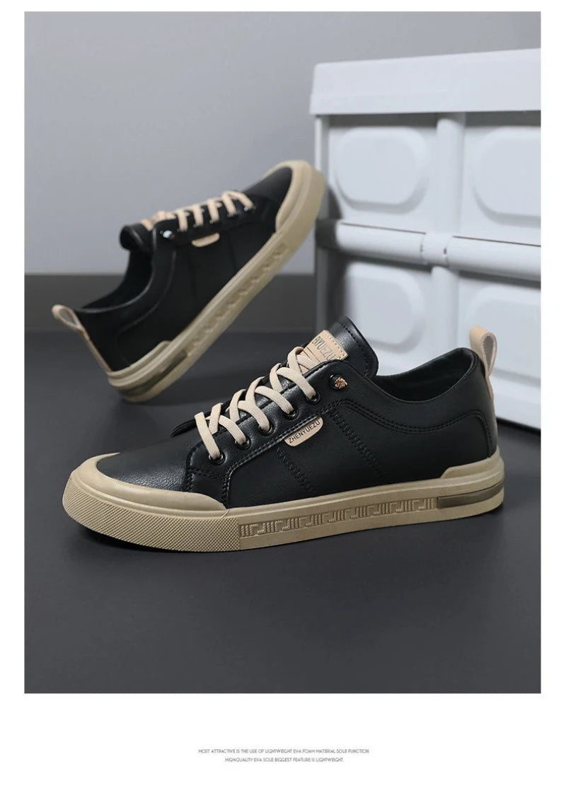 Nuove Sneakers Casual da Uomo a Profilo Basso, Stile Coreano, Versatili, Comode, Leggere, con Suola Morbida e Piattaforma per l'Uso Quotidiano