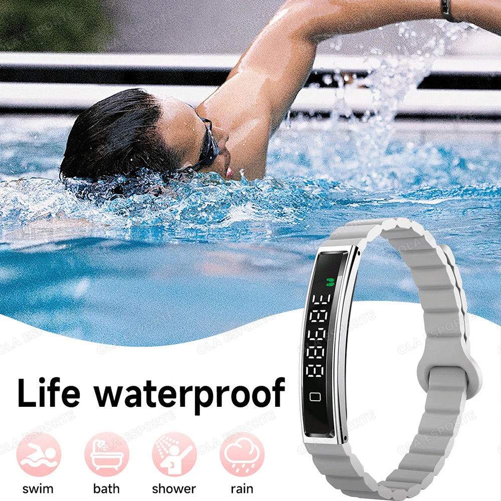 Nuovo braccialetto sportivo impermeabile Smart Band Controllo gesti Frequenza cardiaca Ossigeno nel sangue Monitor del sonno Schermo contapassi Smartwatch 2025