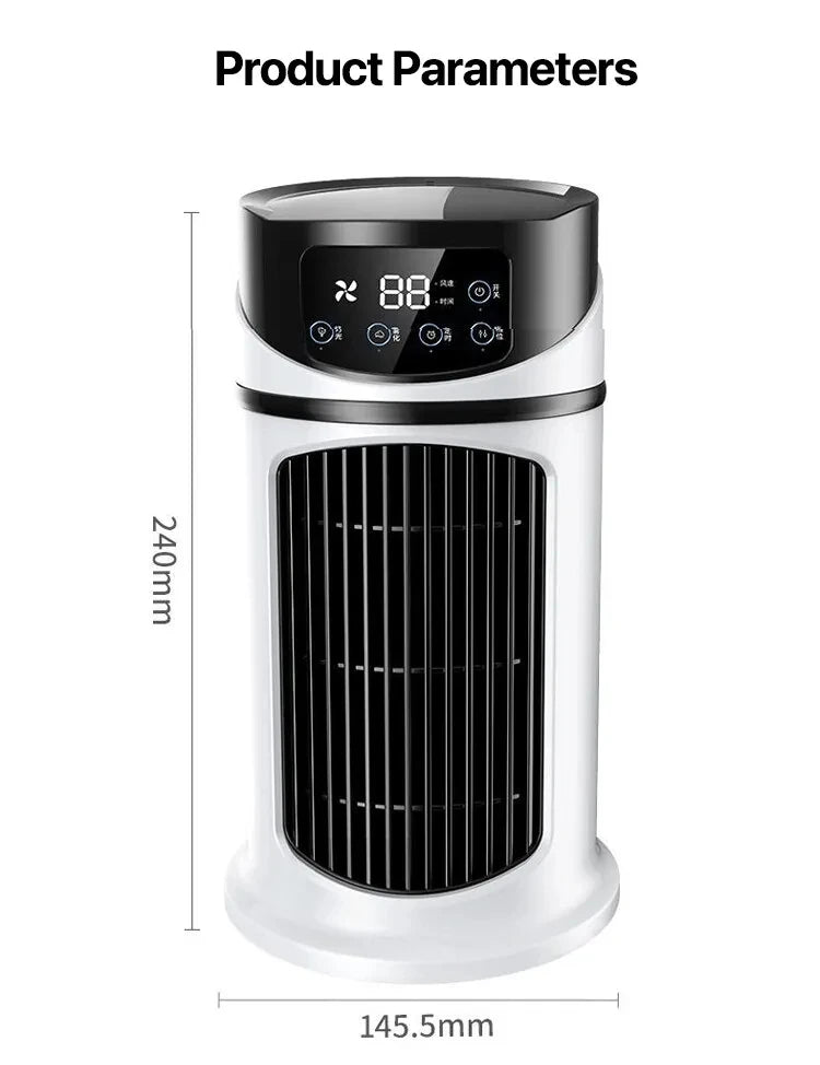 Mini condizionatore d'aria portatile, ventilatore rinfrescante ad acqua, climatizzatore per ufficio, condizionatore d'aria mobile