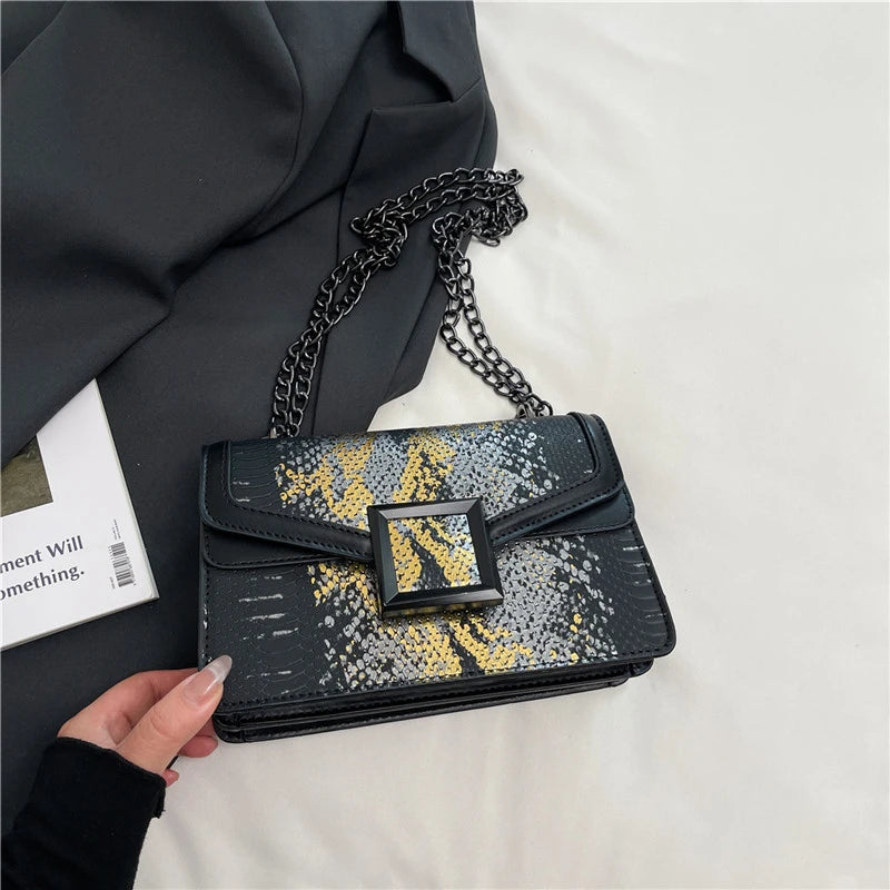 Borse di lusso Borse da donna di marca famose Designer Lady Borse a tracolla con tracolla a catena Borse a tracolla da donna in pelle pu Marca
