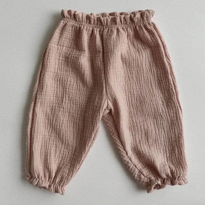 MILANCEL estate bambino pantaloni Casual 0-3T ragazze carino sottile stampa orso pantaloni floreali bambini ragazzi pantaloni larghi resistenti alle zanzare