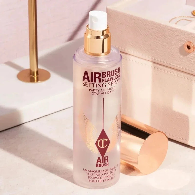 Fondotinta Liquido CT Texture Leggera e Acquosa, Correttore a Lunga Durata, Cuscinetto d'Aria in Polvere con Piccola Piastra Dorata, Spray Fissante per Trucco Quotidiano