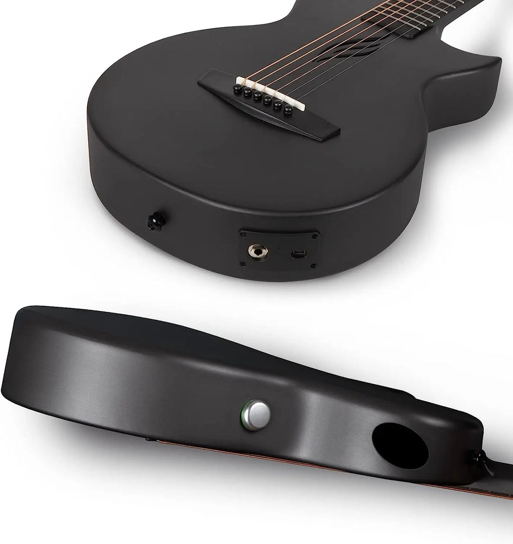 Enya NOVA GO SP1 Chitarra Acustica-Elettrica in Fibra di Carbonio da 35 Pollici con Effetti Integrati, Bluetooth e Pacchetto per Principianti