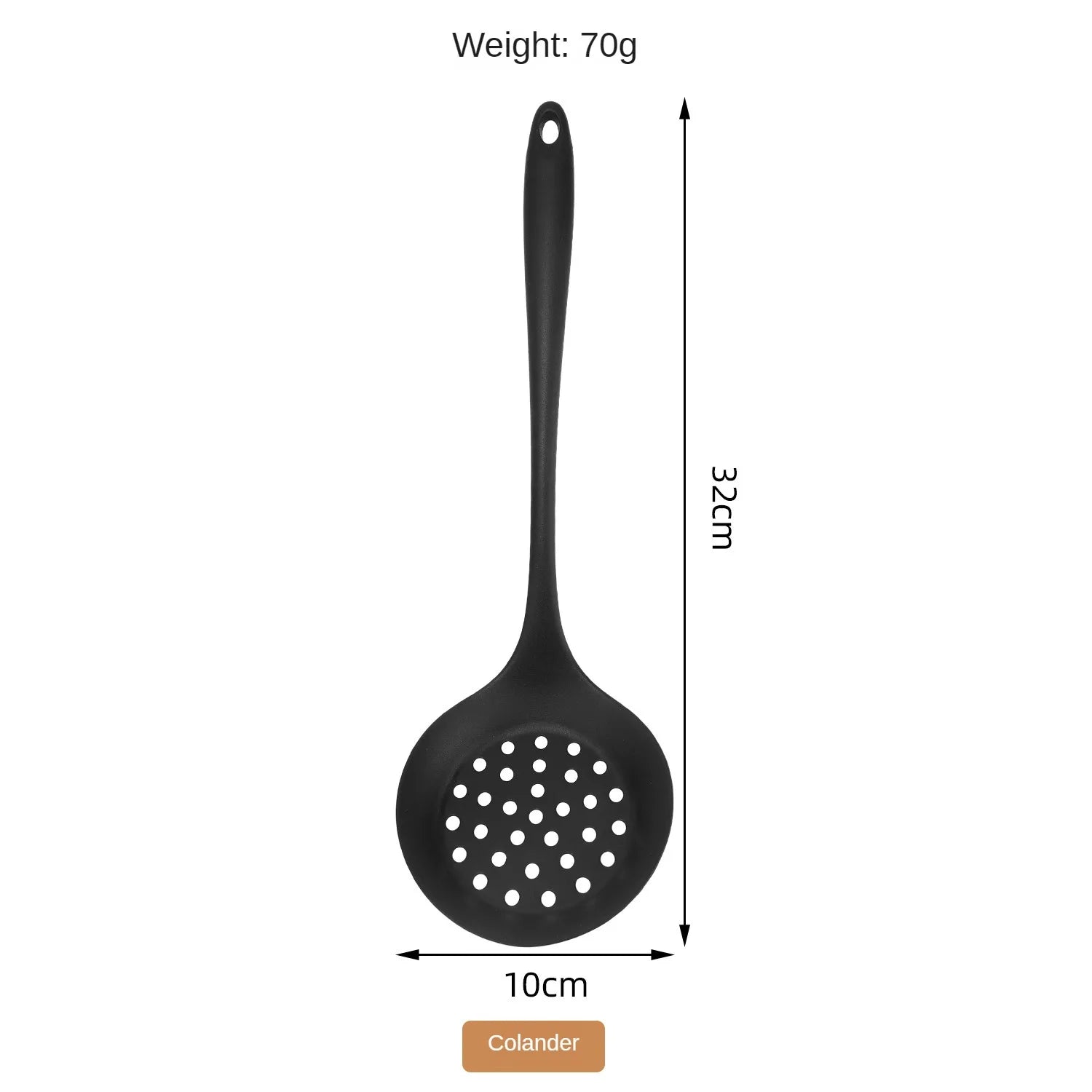 1/10PCS Food-Grade Silicone Kitchen Tools Set, Heat-Resistant Slotted Spoon for Non-Stick Cookware & Hot Pot, Multi-Use Strainer