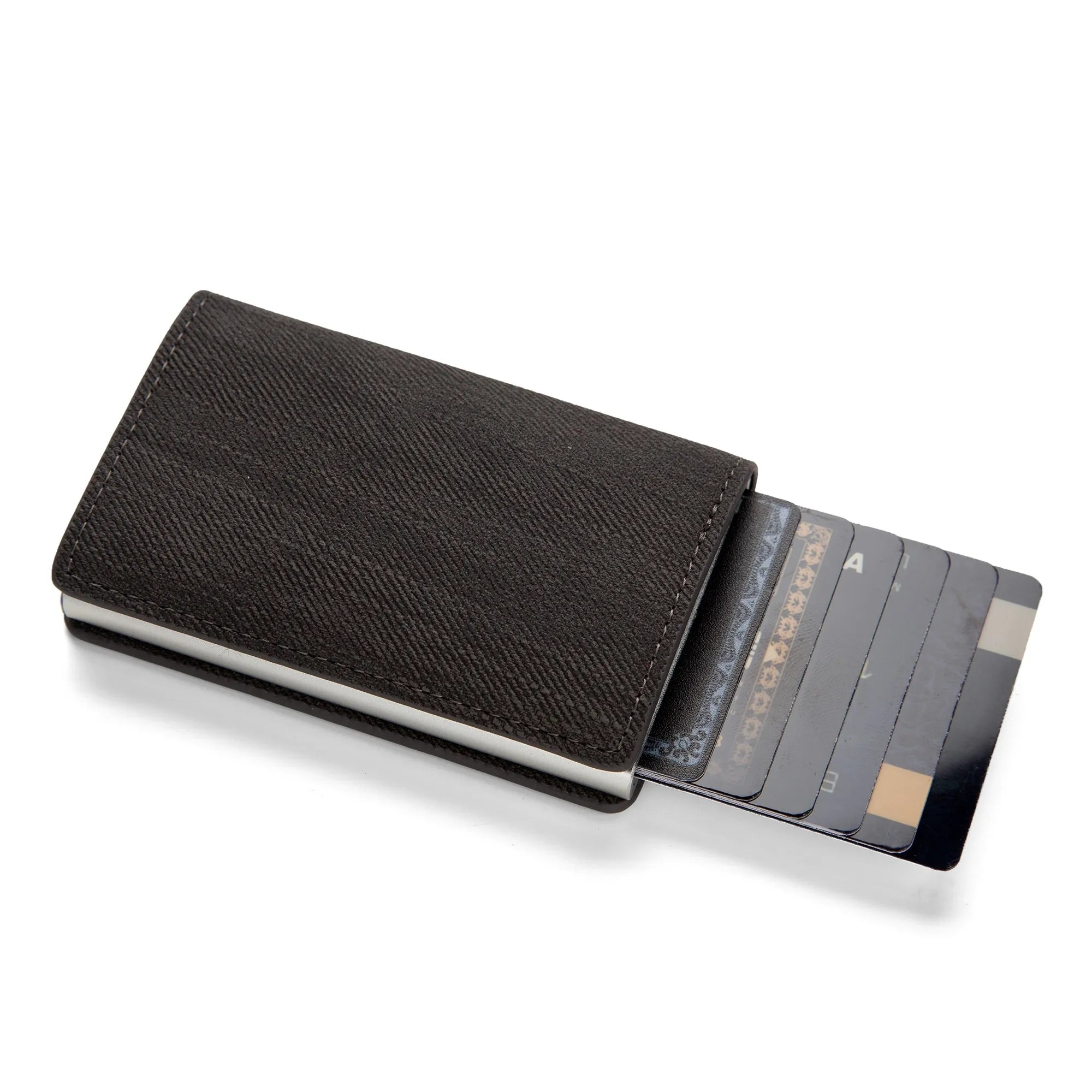 Porta carte di credito RFID antifurto tasca portafoglio minimalista porta carte sottile porta carte in pelle pu per uomo e donna