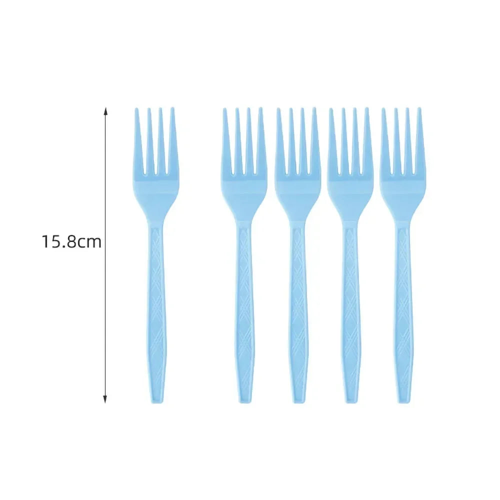 Forniture per feste di compleanno in pizzo azzurro Stoviglie usa e getta blu Tovagliolo di carta Tazza Piatto Tovaglia per la decorazione di nozze ﻿