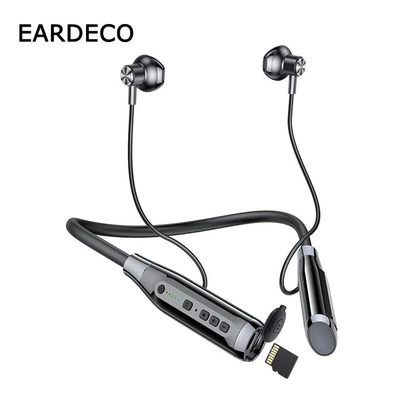EARDECO 100 ore Endurance cuffie Wireless Bass In-ear Bluetooth cuffie auricolari musica Sport auricolare con microfono Stereo