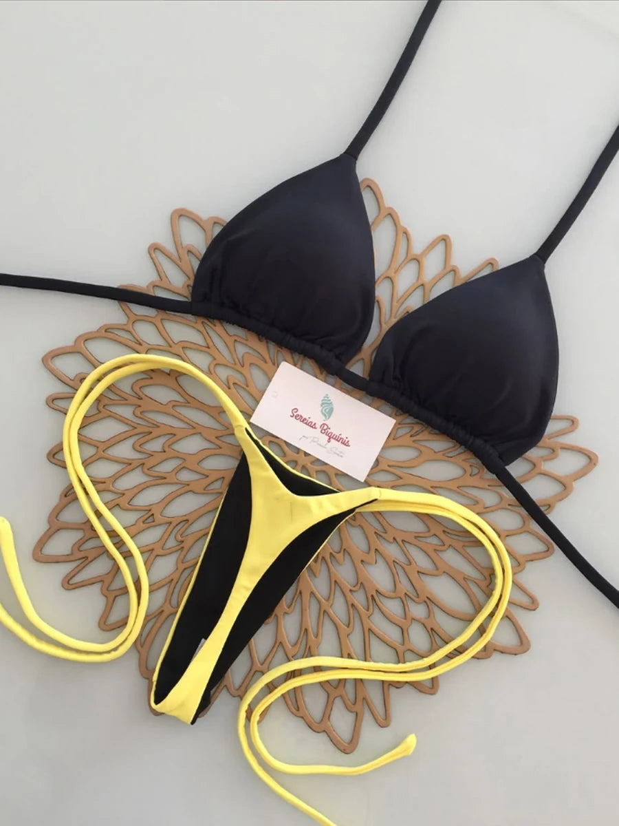 Micro Bikini 2026 Push Up Donna Costumi da Bagno Sexy Brasiliani Set Bikini Perizoma Stampa Biquini Abbigliamento Mare Estivo