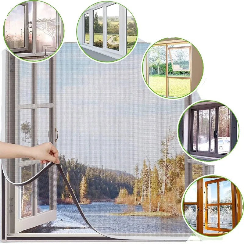 Anti zanzariera per interni insetti mosche zanzariera tenda per schermo a rete protezione per la casa rete per finestre forniture per la casa durevoli di alta qualità