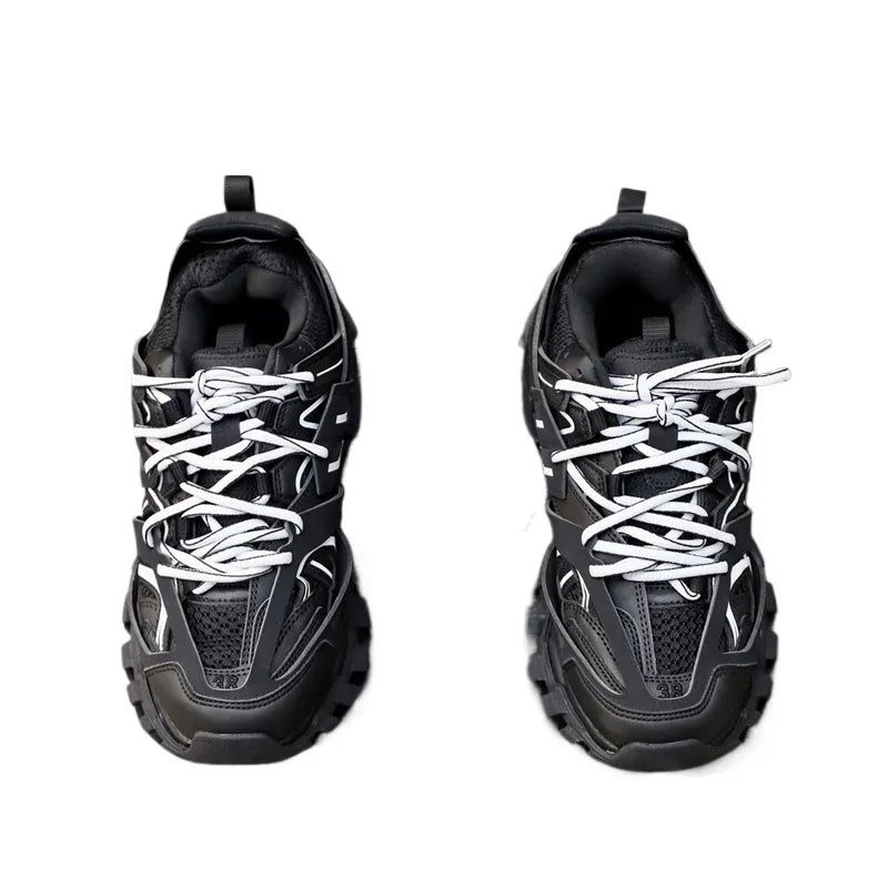 Scarpe Casual da Uomo in Pelle di Vitello di Alta Qualità, Design di Lusso con Borchie, Versatili e alla Moda, con Lacci e Suola Piatta