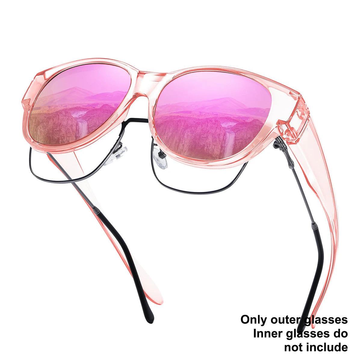 1/2/3PC Sunglasses Fit Over Glasses Polarized for Men Women, Wrap-Around Glasses UV400 Protection for Driving and Outdoor T01
