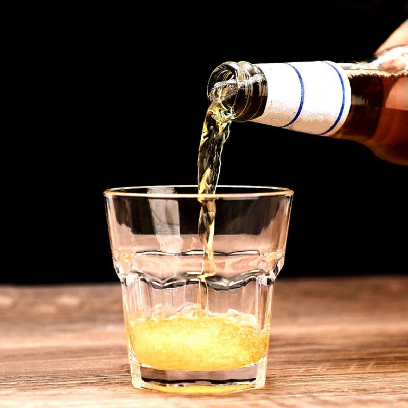 Bicchiere da whisky con fondo spesso da 240 ml/145 ml Bicchiere da birra classico Bicchiere da caffè italiano con fondo spesso Bicchieri da caffè Bicchieri da bere