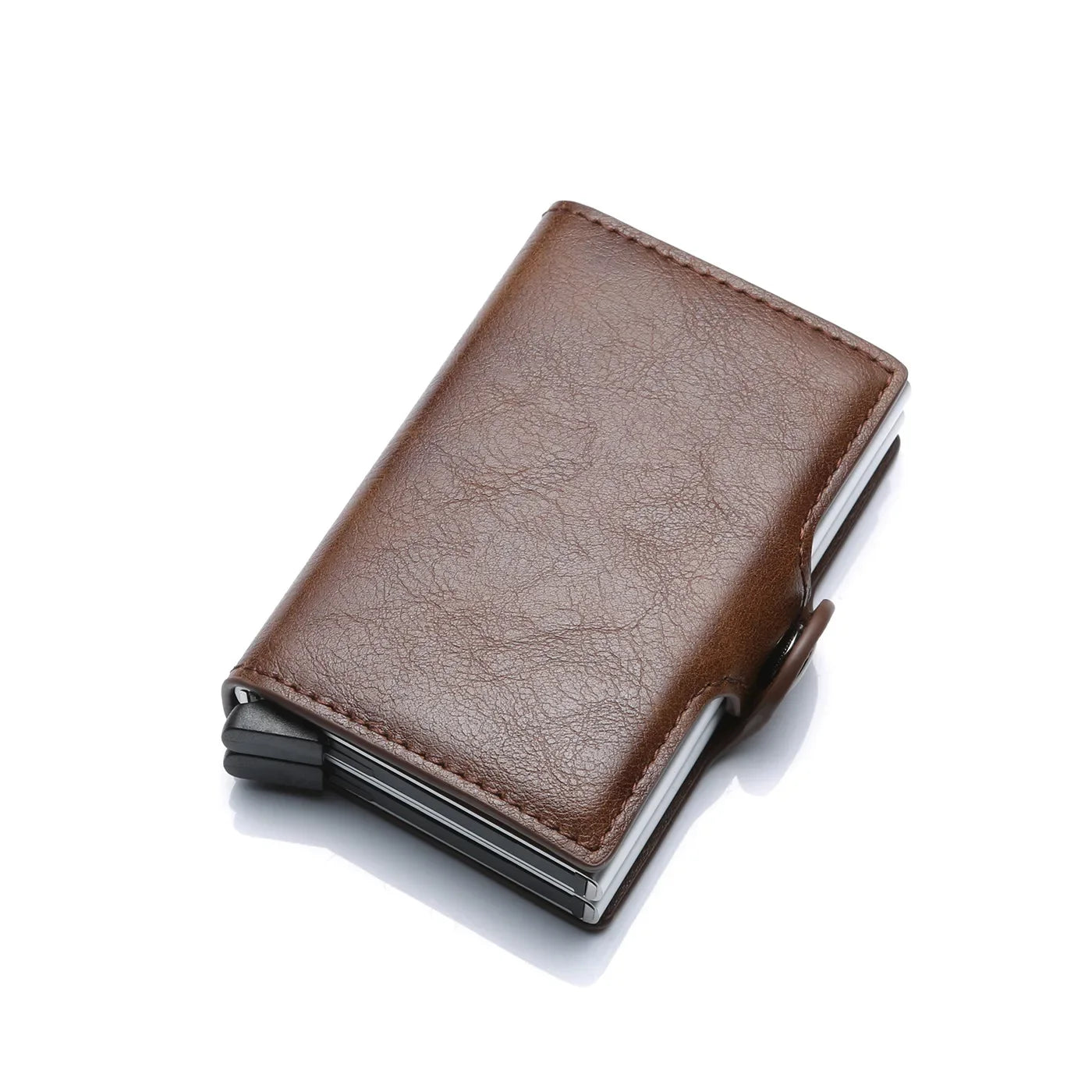 Nome inciso Portafoglio pop-up mini in fibra di carbonio Regalo personalizzato Carta Rfid Portafogli da uomo di alta qualità 12 porta carte Piccolo sacchetto di soldi