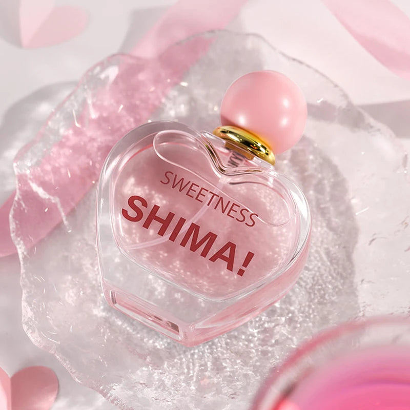 Creative Brand Unisex Heartshaped Perfume Fresh Natural Orange Berry Woody Rose Light Perfume Sweet Girlish Love Fragrance Spray