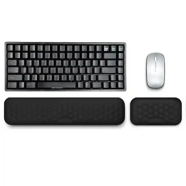 Poggiapolsi Memory Foam 2 In 1 Per Tastiera E Mouse Ergonomico